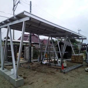 Quyosh Garagem engil suvga chidamli yangi carportni o'rnatish